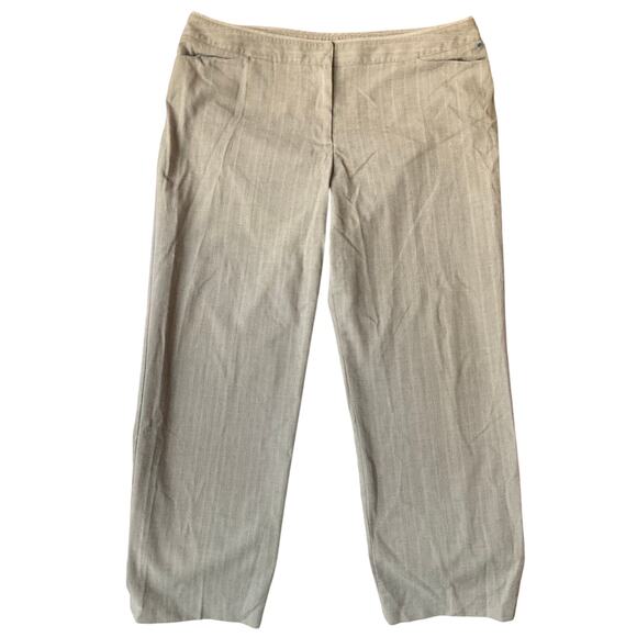 Lane Bryant Women Formal Straight Leg Pants size 18, Taupe Gray - Picture 1 of 11